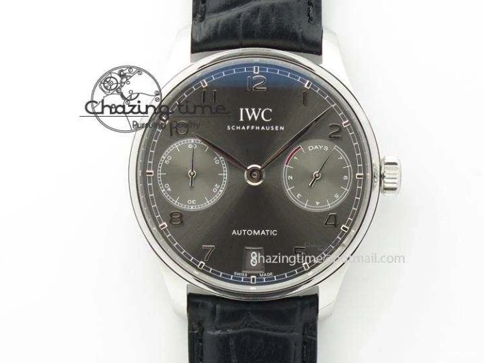 MIROTIME 0208 SportInspired Portuguese Real PR Real Annual Calendar IW503501 YLF 1:1 Best Edition White Dial On Leather Strap A 7241